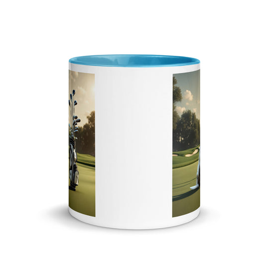 Mug with Color Inside-Labrador Retriever Golfer V5