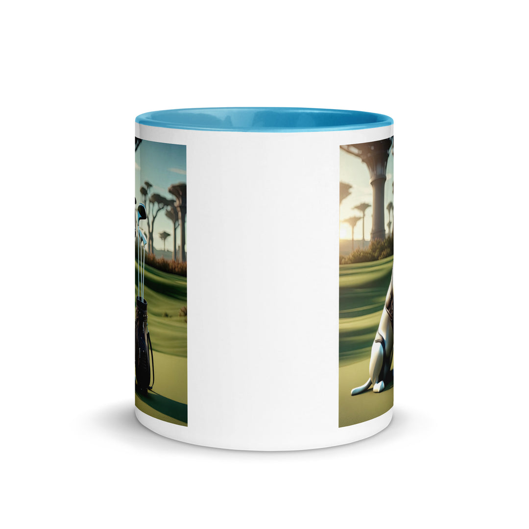 Mug with Color Inside-Labrador Retriever Golfer V11