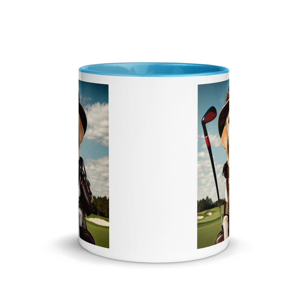 Mug with Color Inside-Labrador Retriever Golfer V12