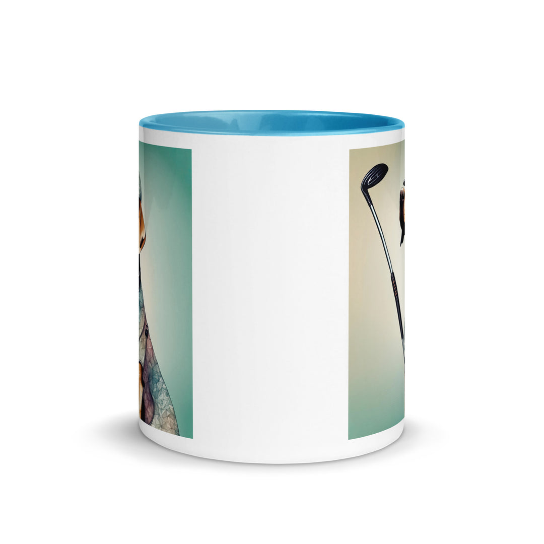 Mug with Color Inside-Labrador Retriever Golfer Labrador Retriever Golfer V18