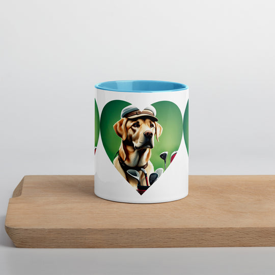 Mug with Color Inside-Labrador Retriever Golfer V26