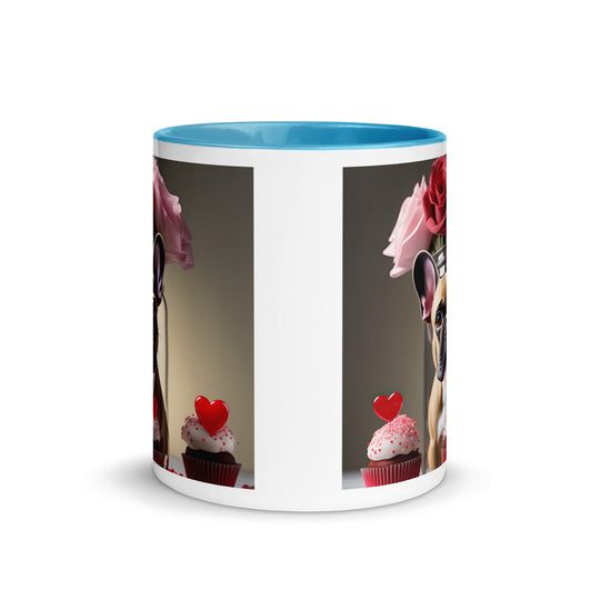 French Bulldog Romantic- Mug with Color Inside