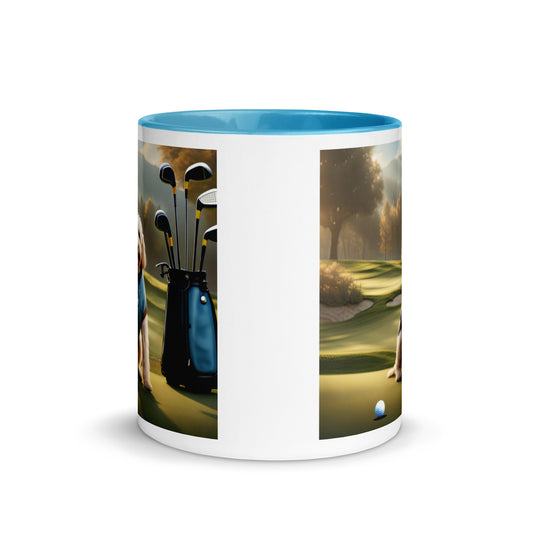 Goldendoodle Golfer- Mug with Color Inside