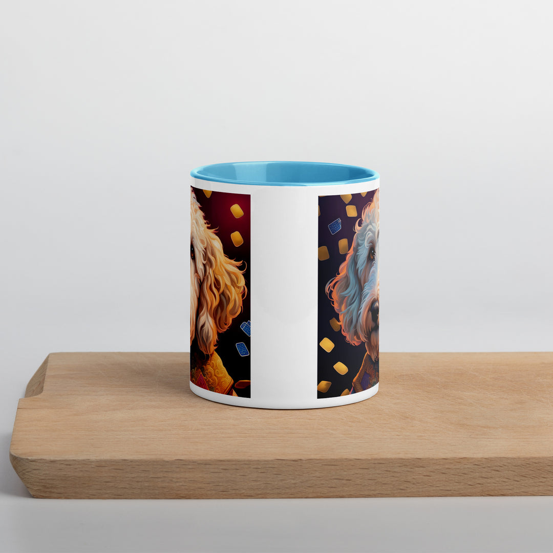 Goldendoodle- Mug with Color Inside v12