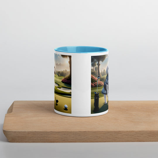 Maltipoo Golfer- Mug with Color Inside