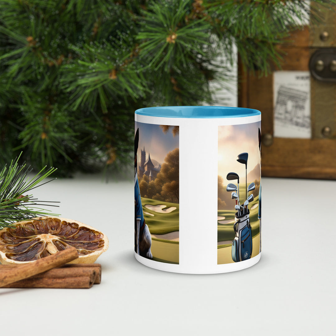 Texas Heeler Golfer- Mug with Color Inside v3