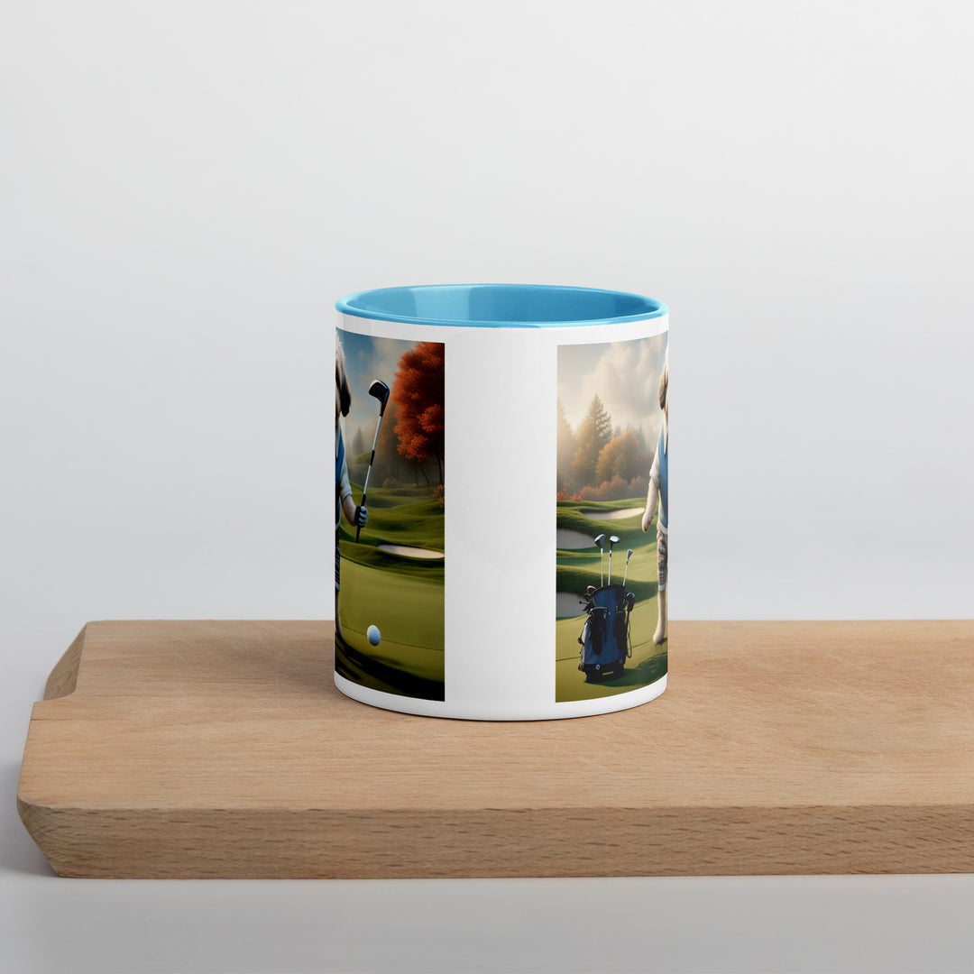 Pugapoo Golfer- Mug with Color Inside