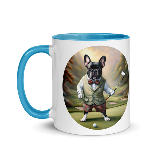 Mug with Color Inside-French Bulldog V3