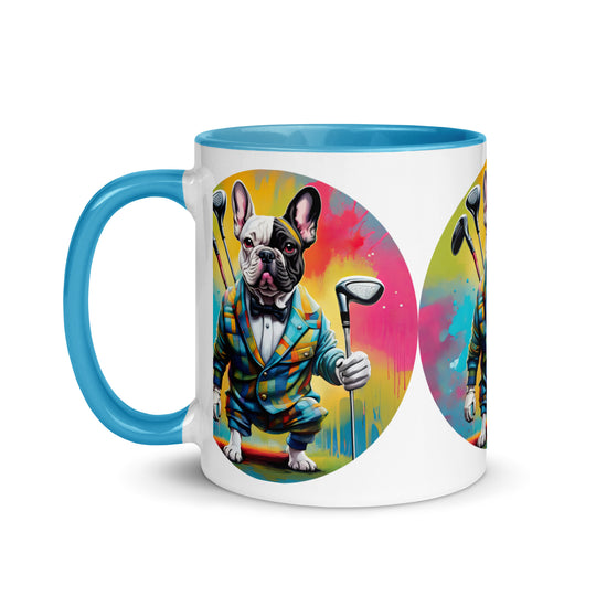 Mug with Color Inside-French Bulldog V5