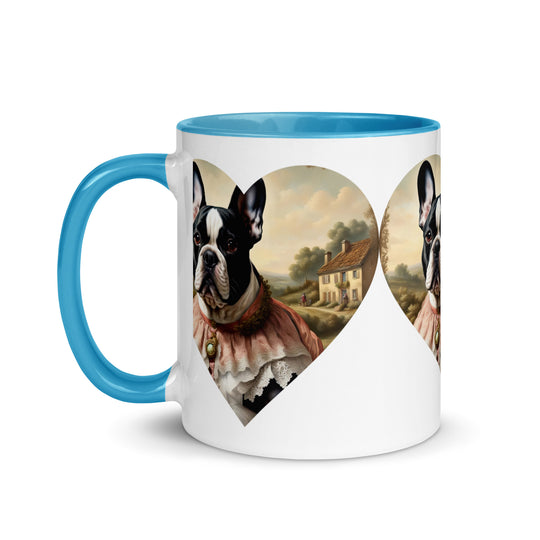 Mug with Color Inside-French Bulldog V6