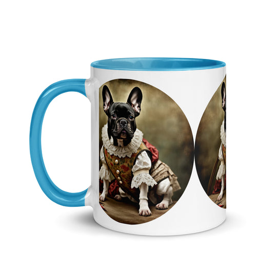 Mug with Color Inside-French Bulldog V8