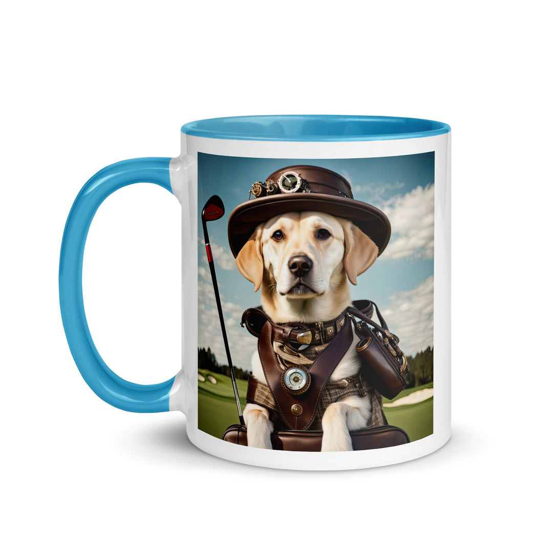 Mug with Color Inside-Labrador Retriever Golfer V12