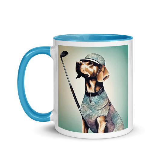 Mug with Color Inside-Labrador Retriever Golfer Labrador Retriever Golfer V18