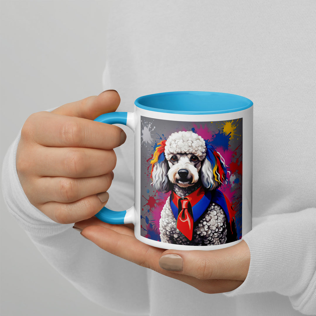 Poodle- Mug with Color Inside v4