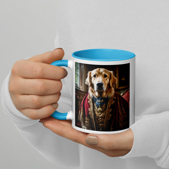 Golden Retriever- Mug with Color Inside V3