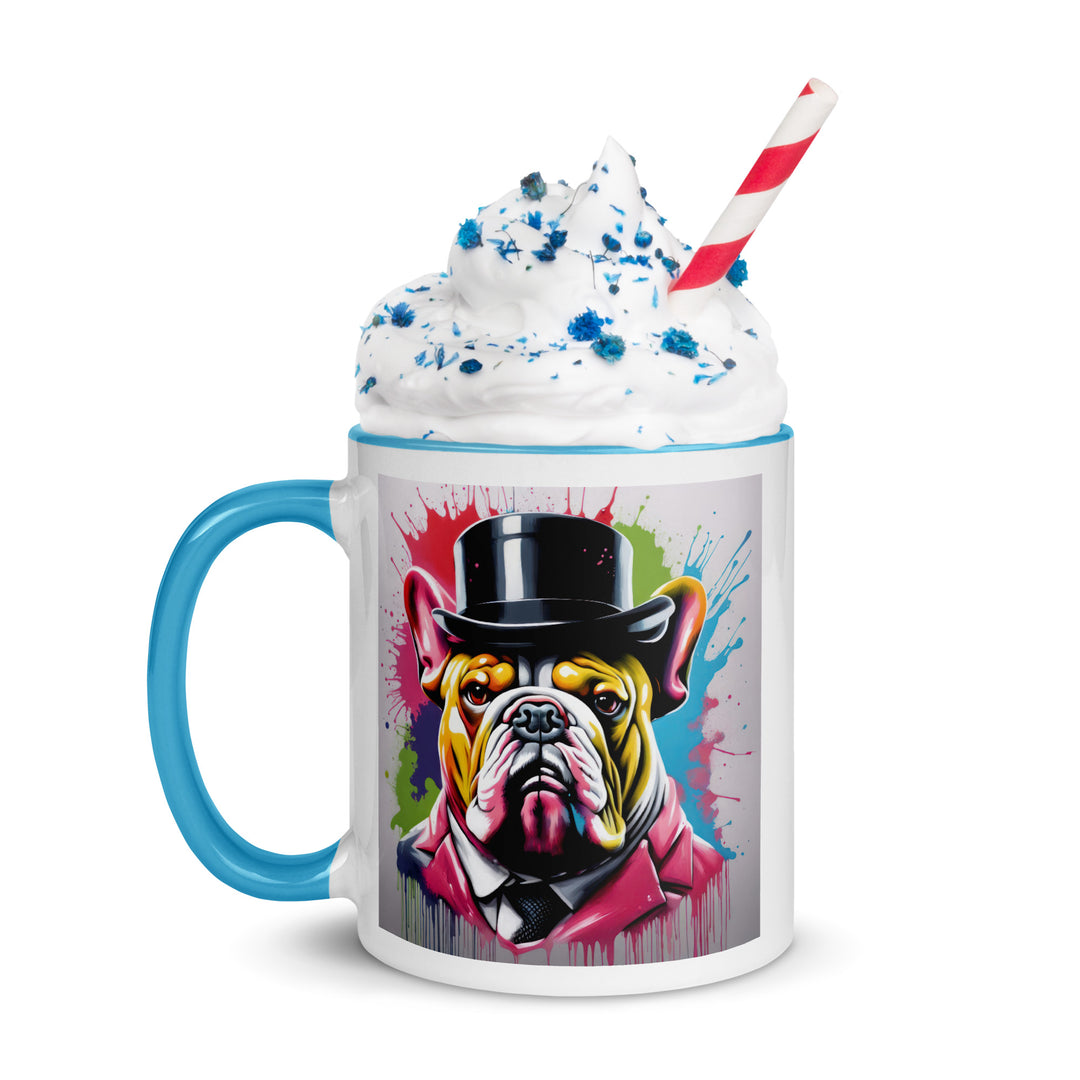 Bulldog- Mug with Color Inside v2