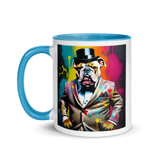 Bulldog- Mug with Color Inside v4