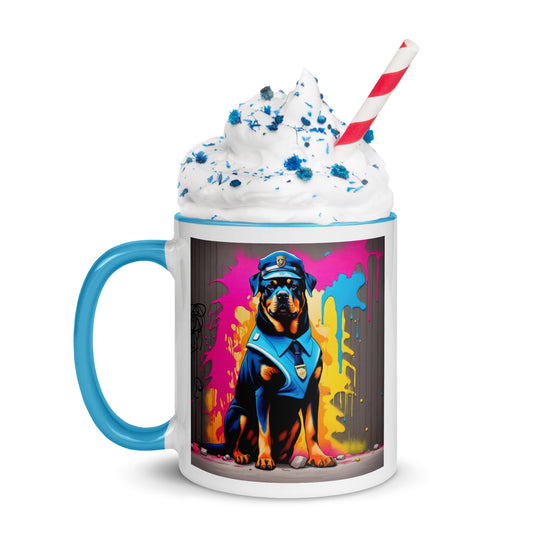 Rottweiler- Mug with Color Inside v5