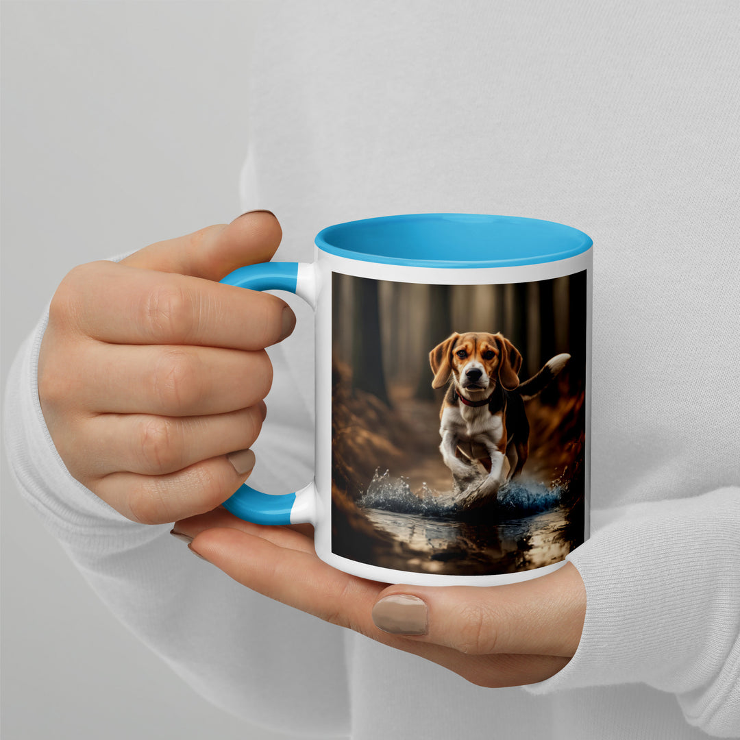 Beagle- Mug with Color Inside v3