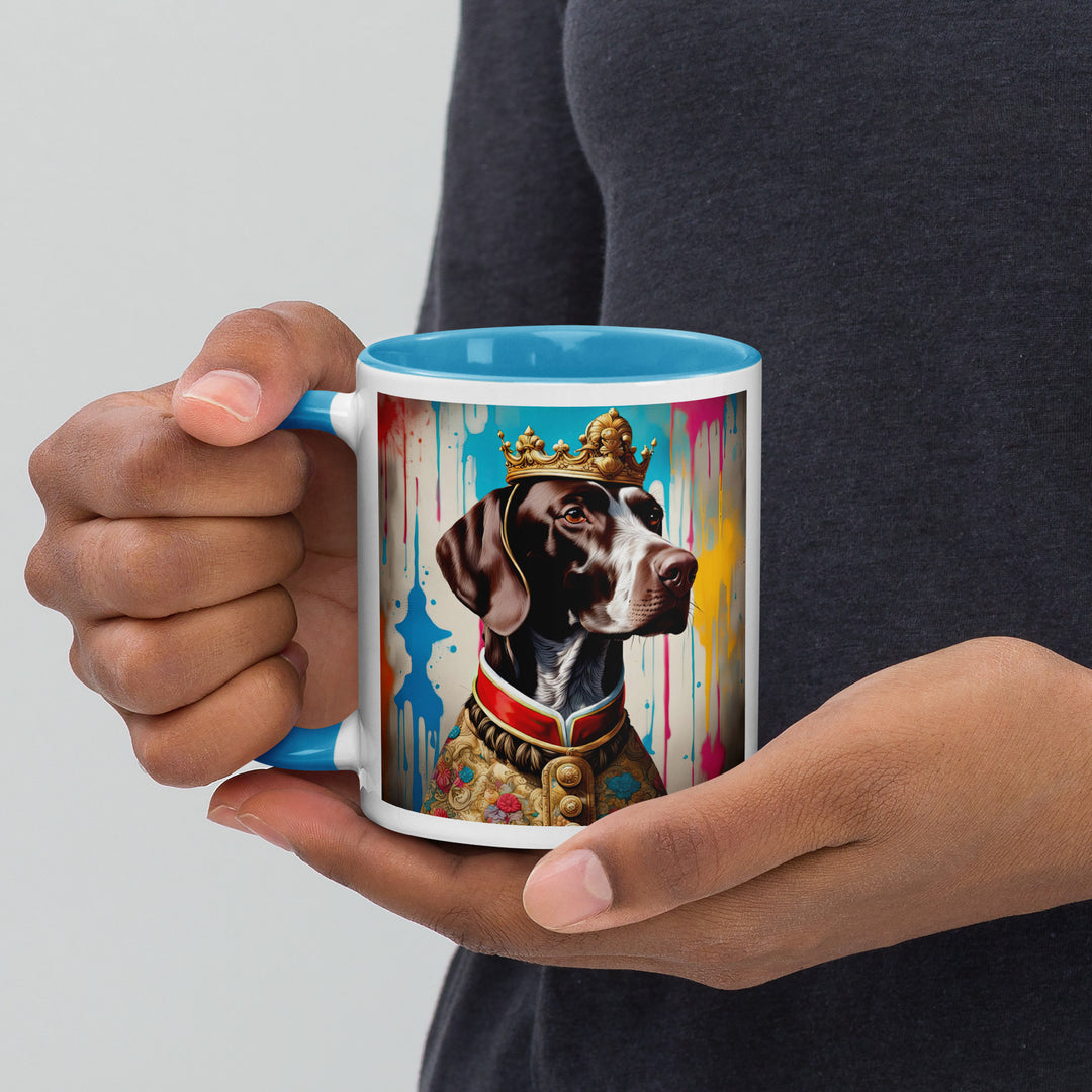 German Shorthaired Pointer- Mug with Color Inside