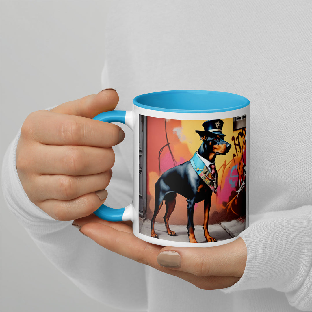 Doberman Pinscher- Mug with Color Inside