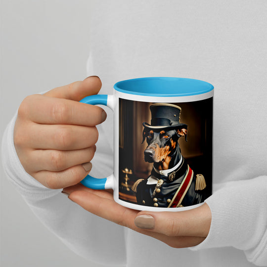 Doberman Pinscher- Mug with Color Inside v2