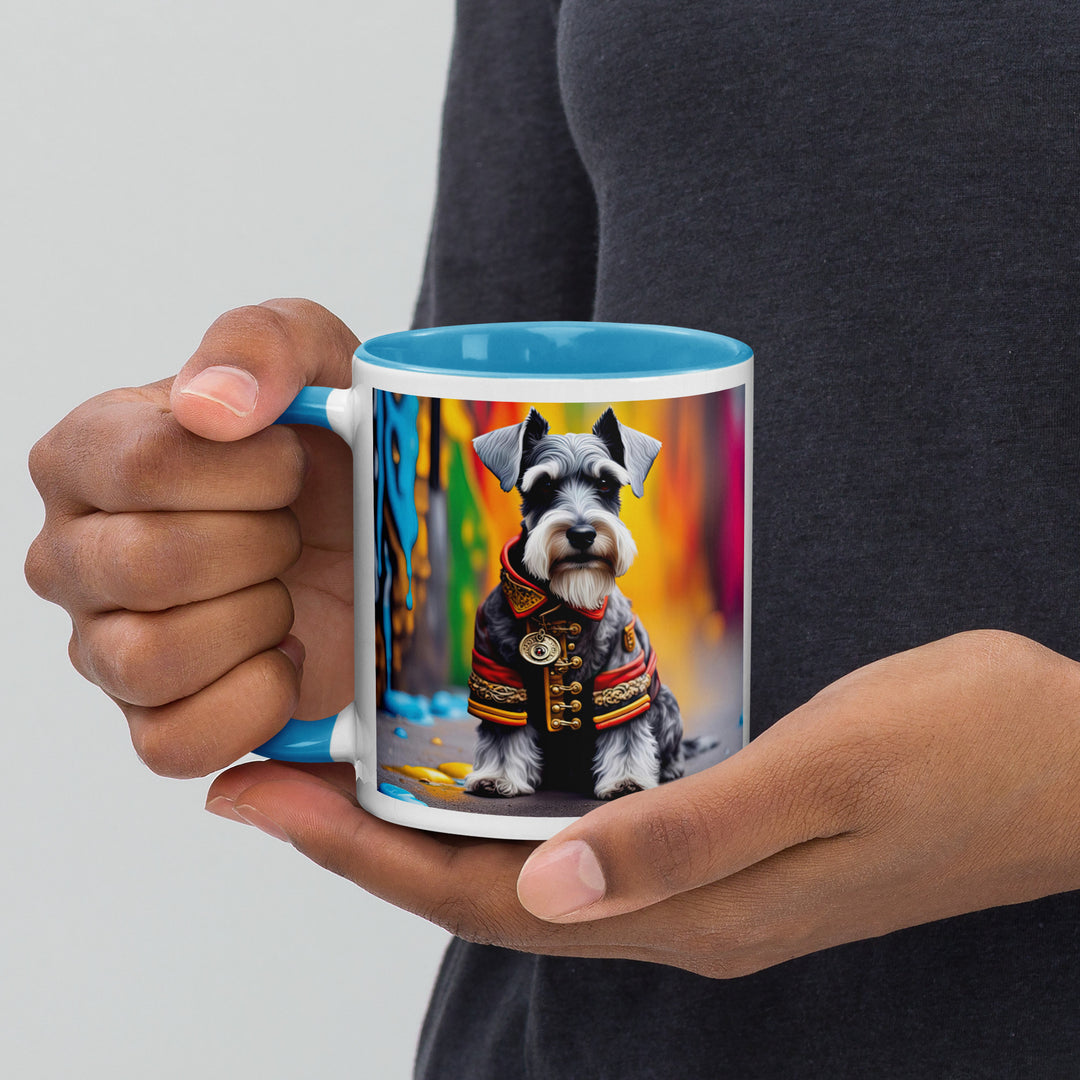 Miniature Schnauzer- Mug with Color Inside v2