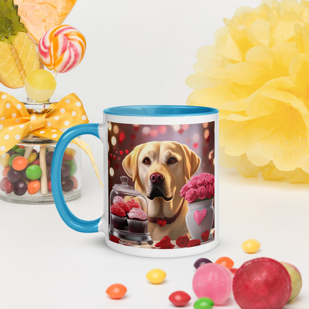 Labrador Retriever Romantic- Mug with Color Inside v2