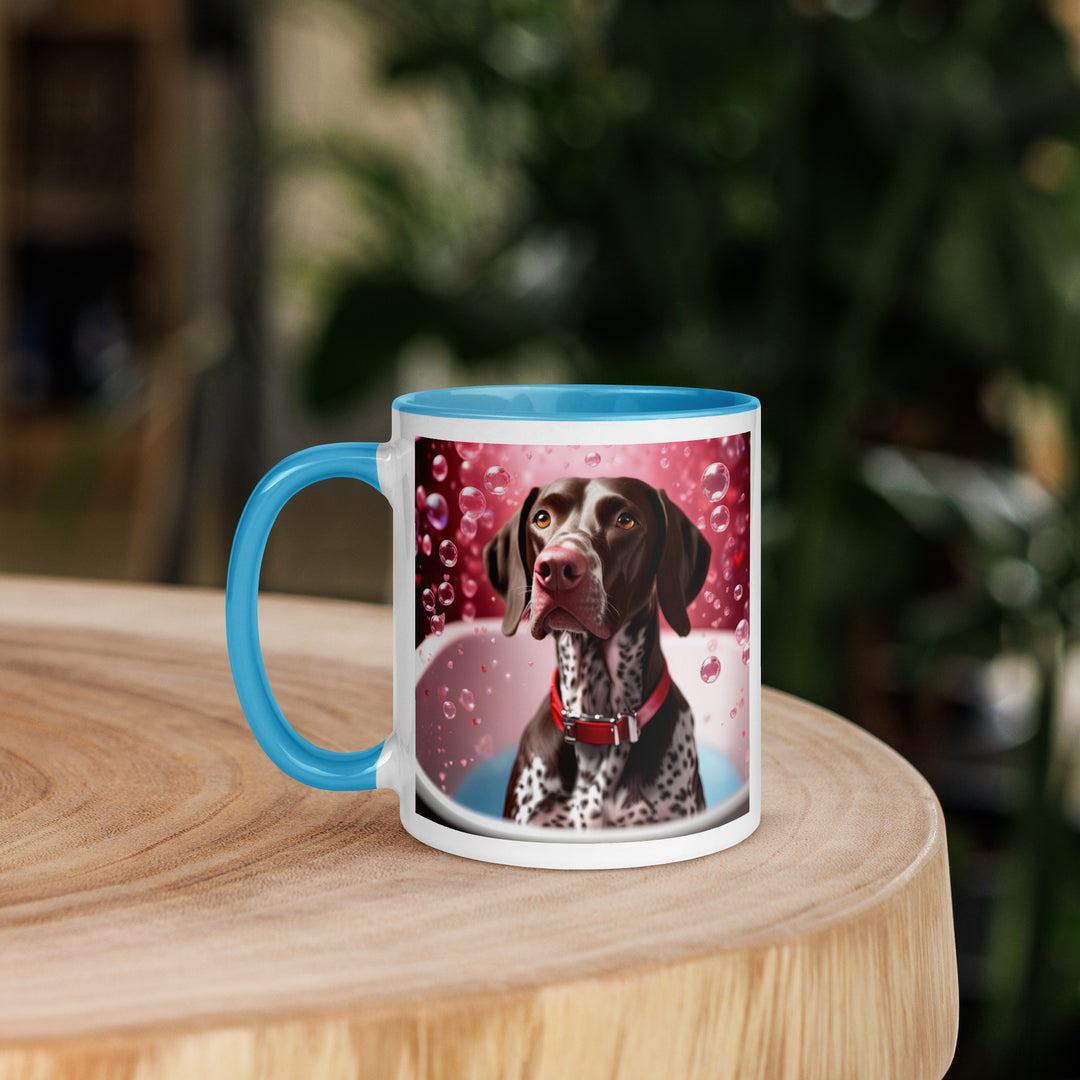 German Shorthaired Pointer Romantic- Mug with Color Inside v2