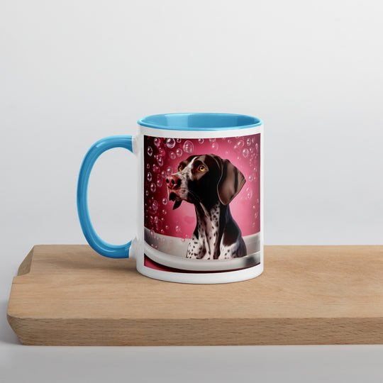 German Shorthaired Pointer Romantic- Mug with Color Inside v3