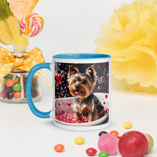 Yorkshire Terrier Romantic- Mug with Color Inside