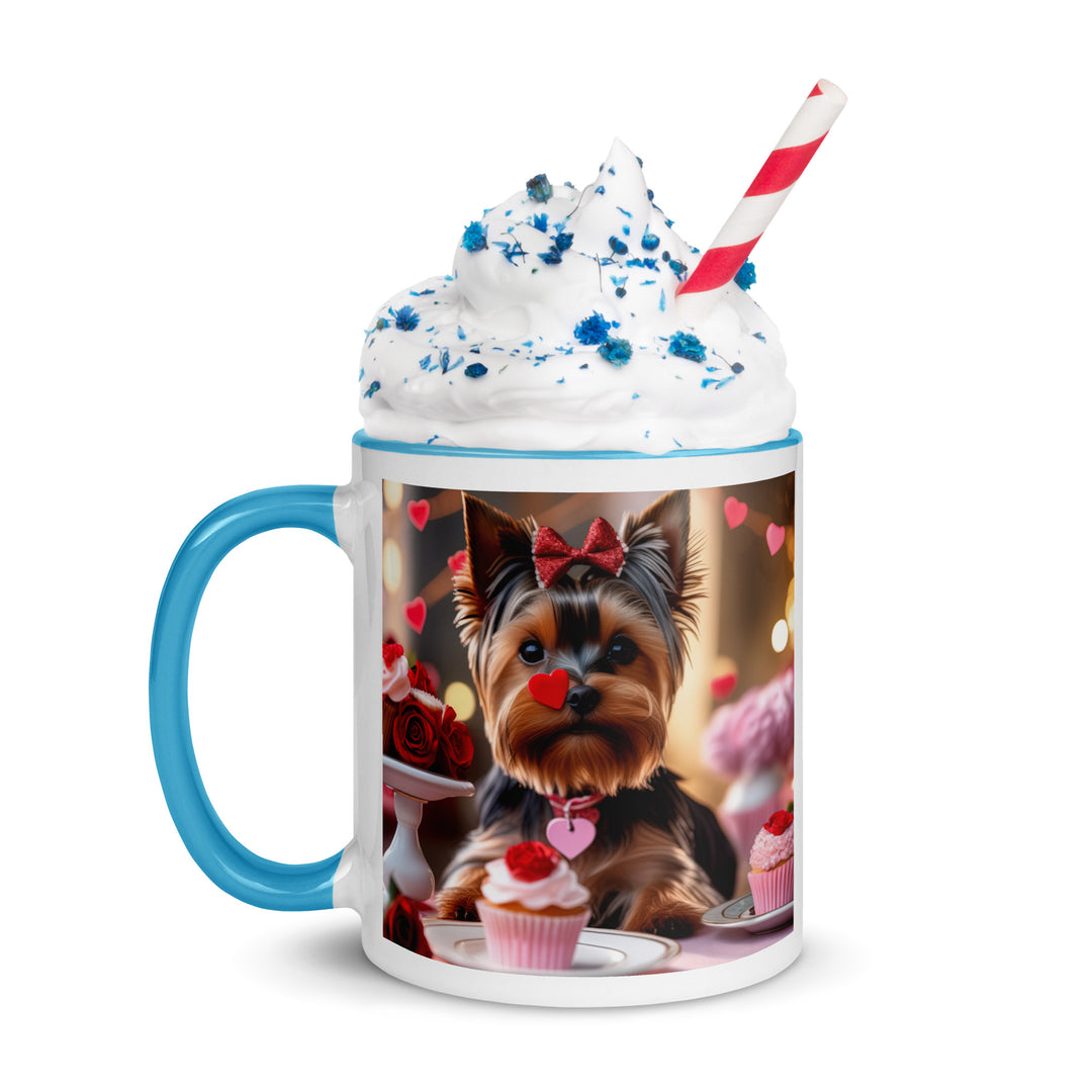 Yorkshire Terrier Romantic- Mug with Color Inside v2