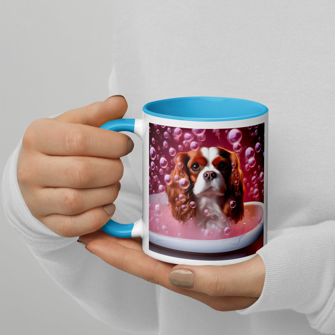 Cavalier King Charles Spaniel Romantic- Mug with Color Inside v2