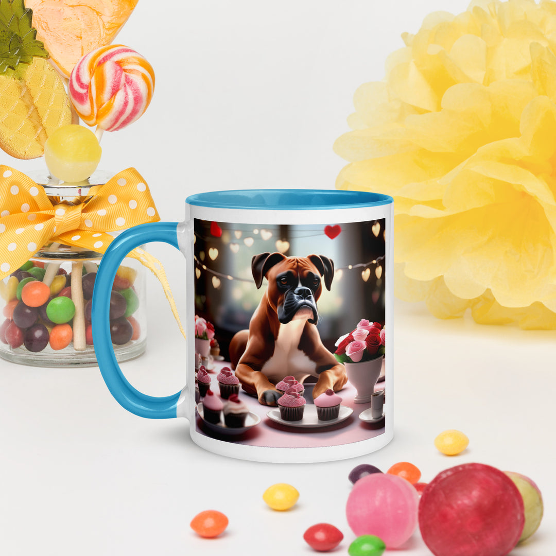 Boxer Romantic- Mug with Color Inside v2