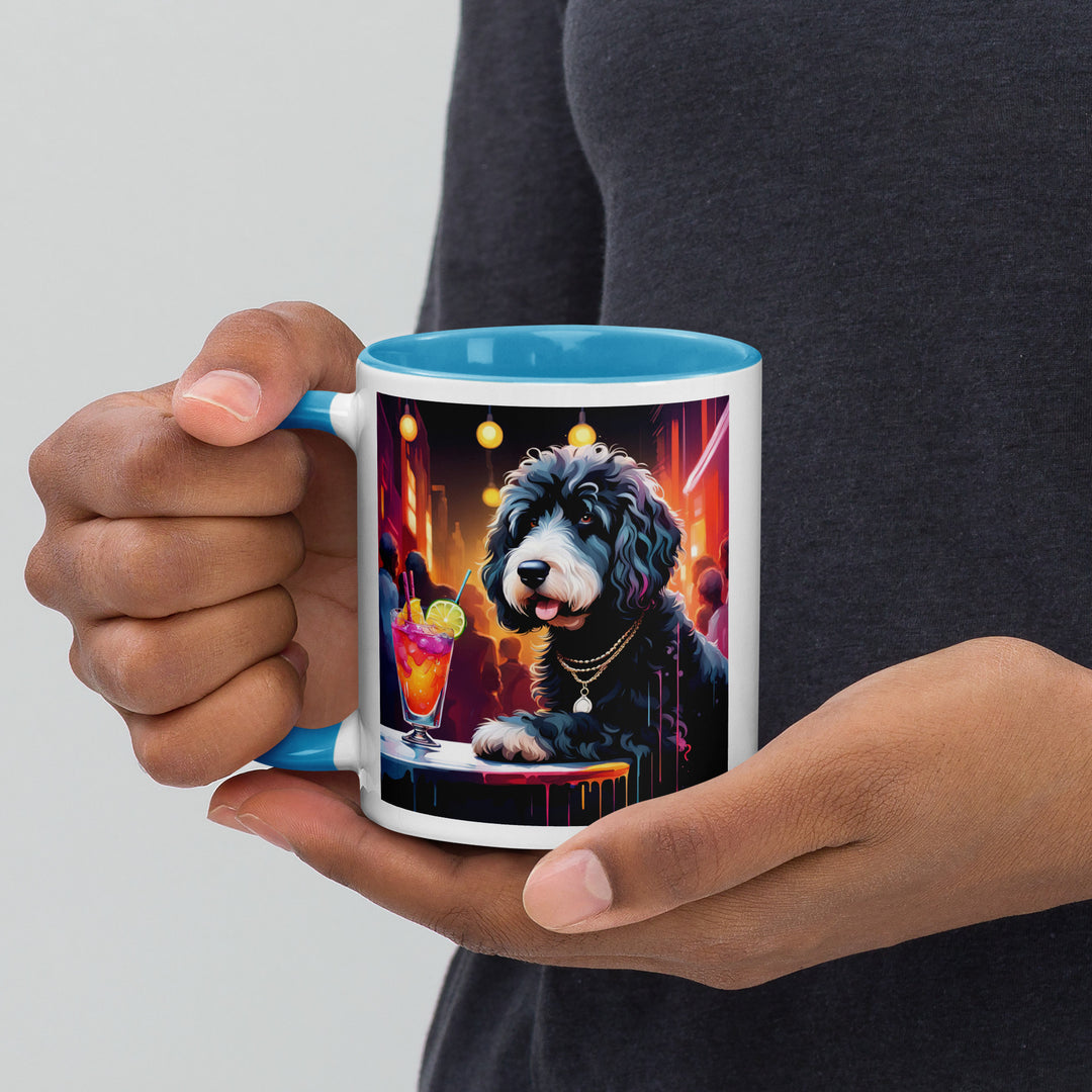 Bernedoodle General- Mug with Color Inside v4