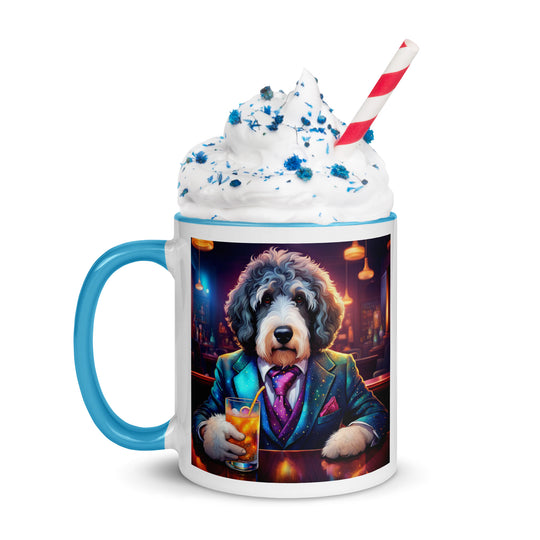 Bernedoodle General- Mug with Color Inside v8