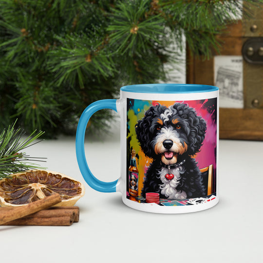 Bernedoodle General- Mug with Color Inside v10