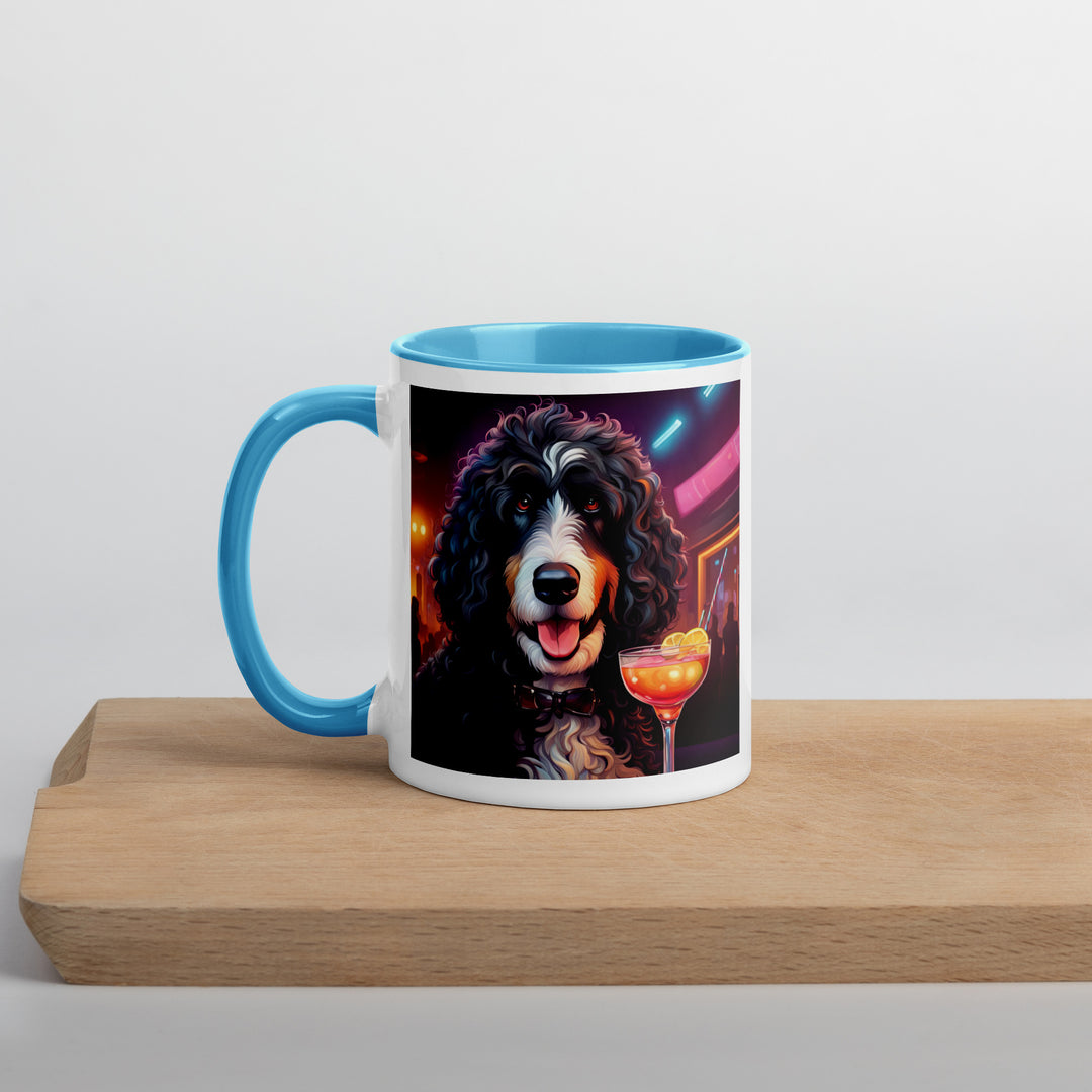 Bernedoodle General- Mug with Color Inside v12