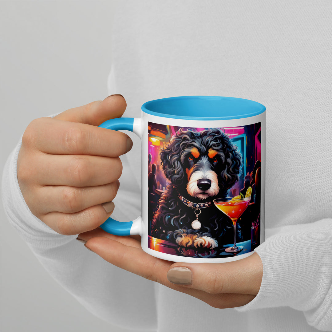 Bernedoodle General- Mug with Color Inside v16