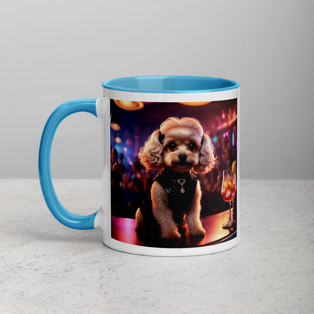 Cavapoo General- Mug with Color Inside v19