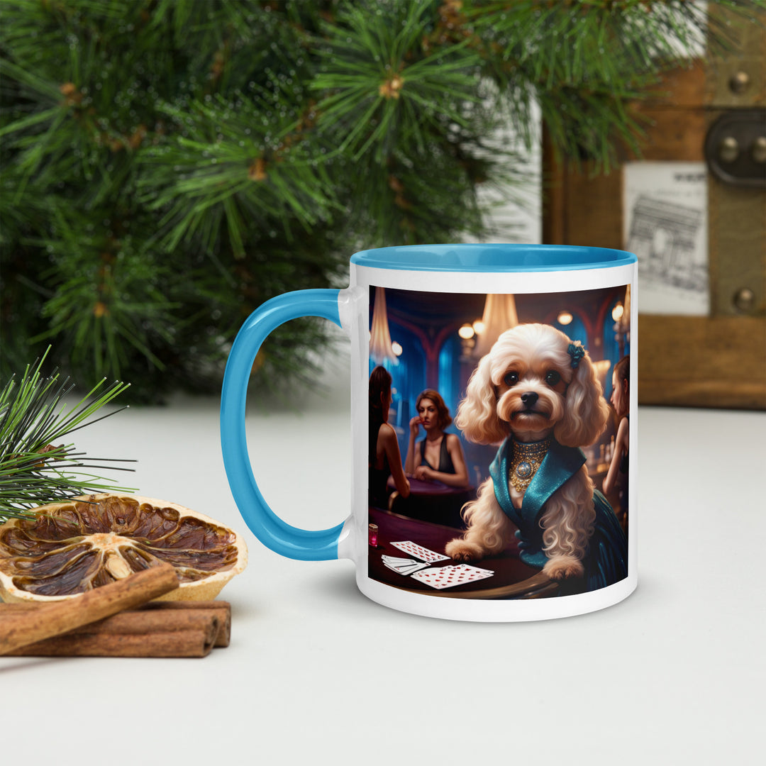 Cavapoo General- Mug with Color Inside v21