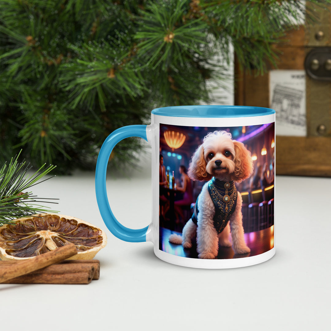 Cavapoo General- Mug with Color Inside v25