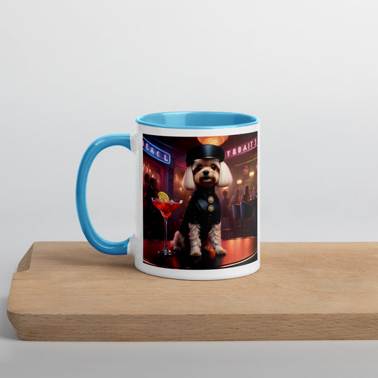 Cavapoo General- Mug with Color Inside v27