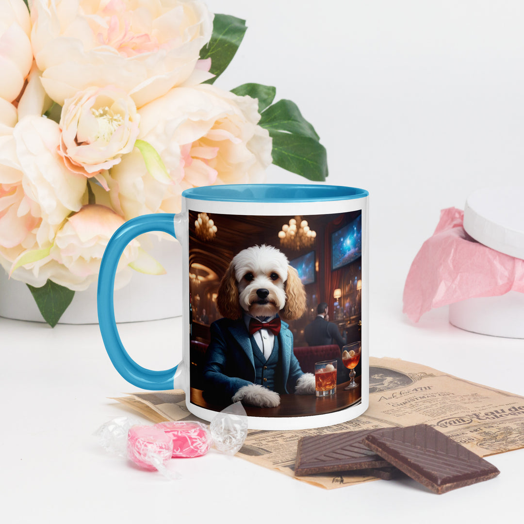 Cavapoo General- Mug with Color Inside v28