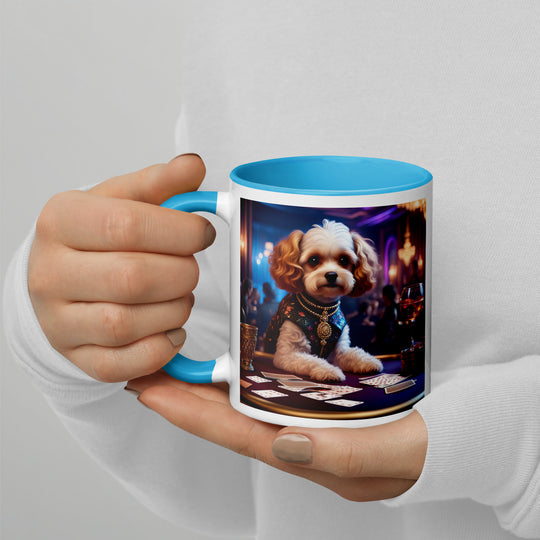 Cavapoo General- Mug with Color Inside v29