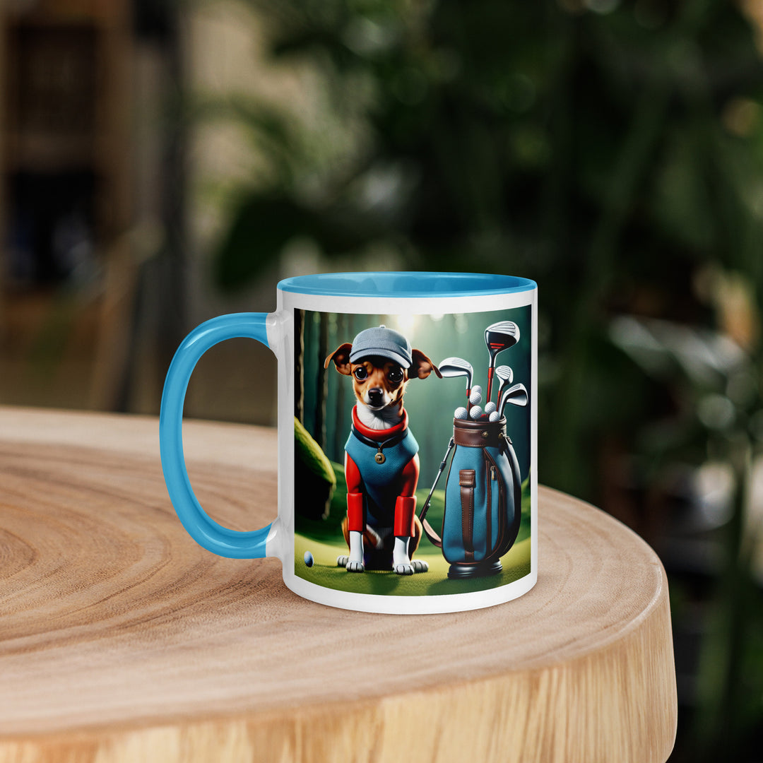 Chiweenie Golfer- Mug with Color Inside