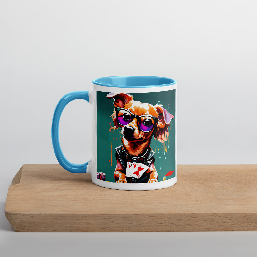 Chiweenie General- Mug with Color Inside v8