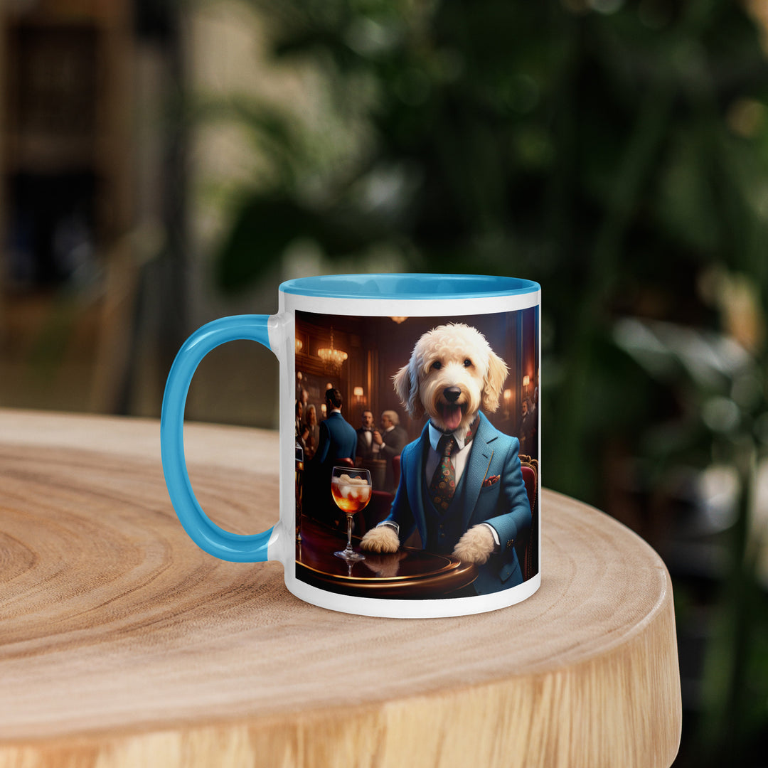 Goldendoodle- Mug with Color Inside v15