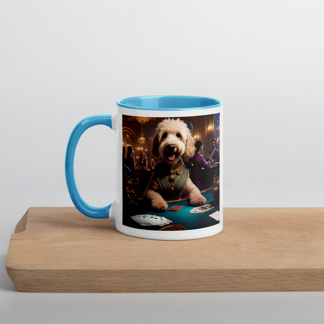 Goldendoodle- Mug with Color Inside v18