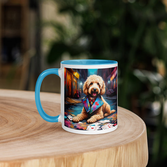 Goldendoodle- Mug with Color Inside v19